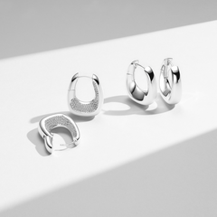 Sif Jakobs 925 Sterling Silver Borsa Pianura Grande Earrings SJ-E2621