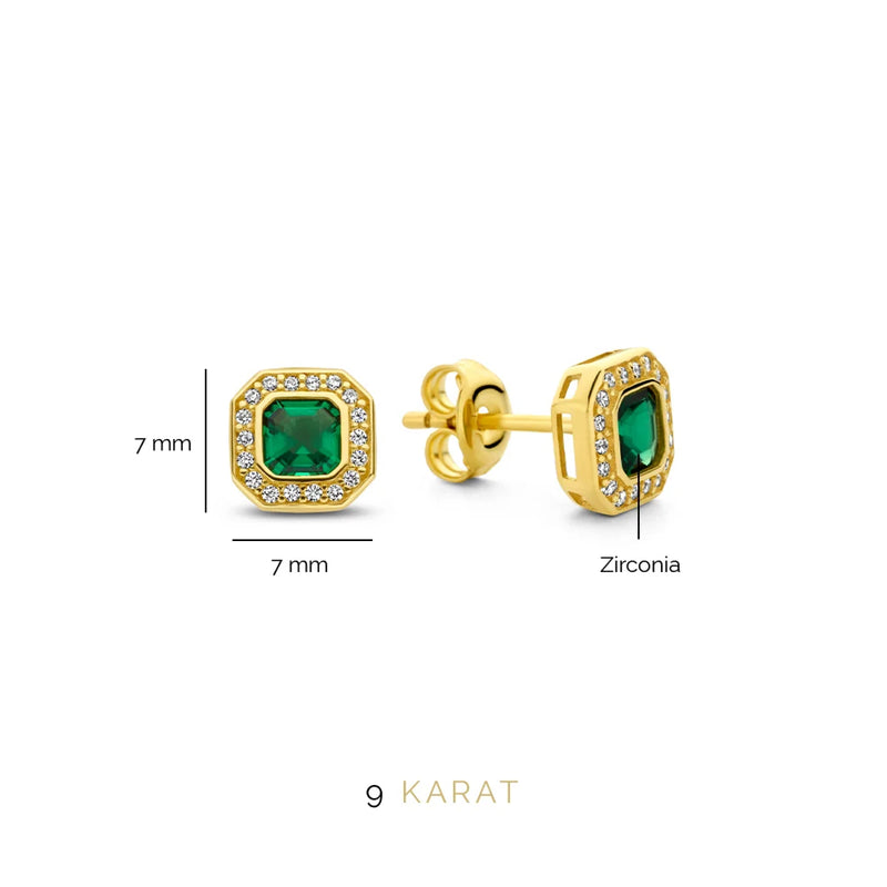 Beloro Jewels Monte Napoleone Sofia 9 Karaat Oorknoppen BO360047-zoom-