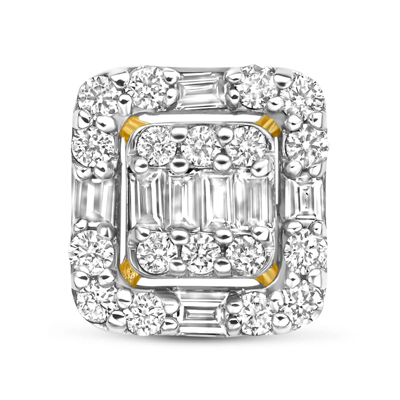 Isabel Bernard De la Paix Elena 14 karaat gouden oorknoppen met diamant 0.25 ct IBD360032-zoom-