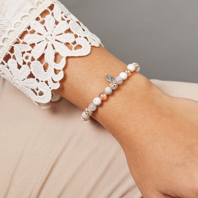 Karma Spiral Light and Lovely Bracelet 83592EL (Length: 17.50-19.00 cm)cm-zoom-