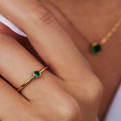 Violet Hamden Venus Goudkleurige Ring Met Geboortesteen VH330008MAY-58