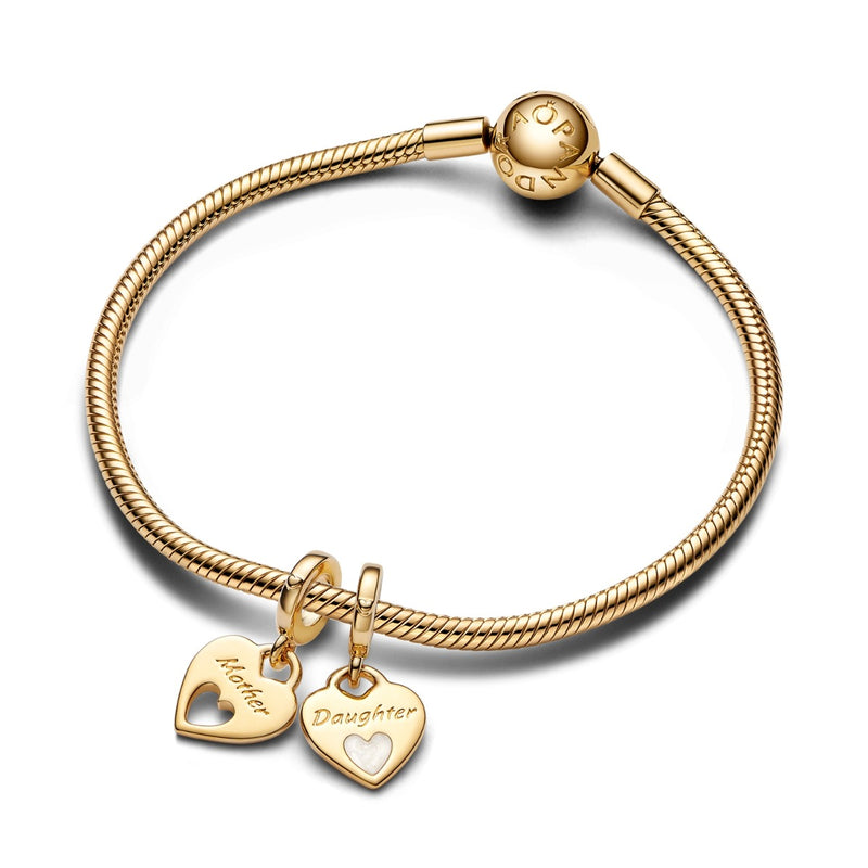 Pandora Moments 14 Karat Gold Plated Mother & Daughter Charms 769187C01-zoom-