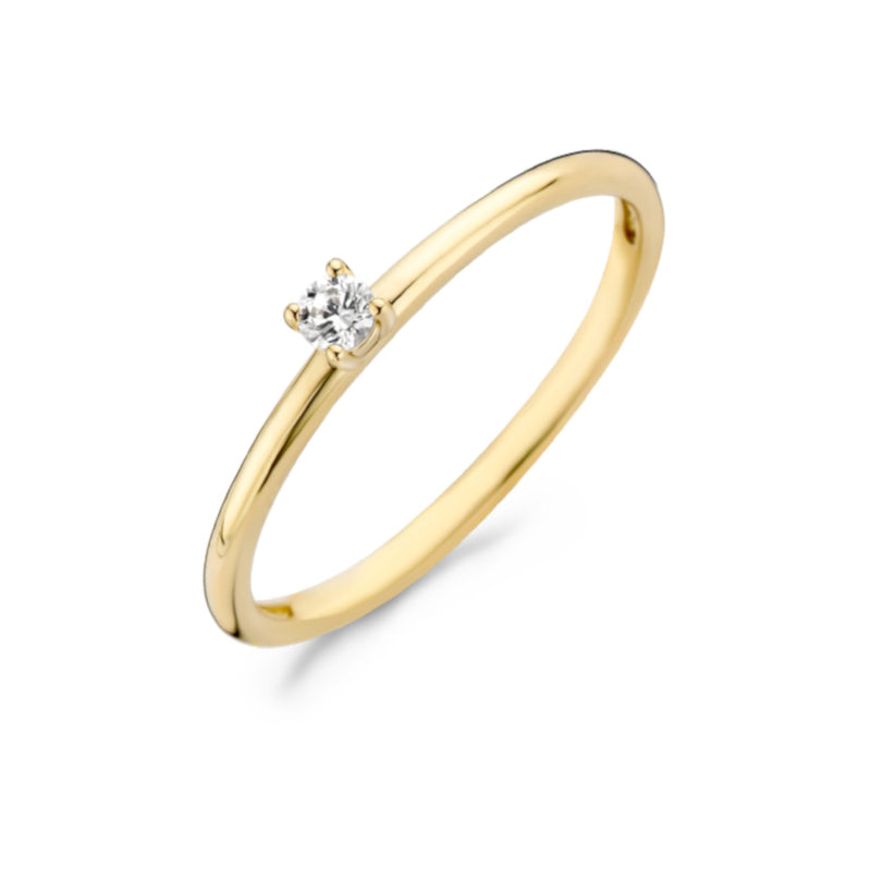 Blush 14 Karaat Gouden Ring1200YZI/46 (Maat: 46)-zoom-