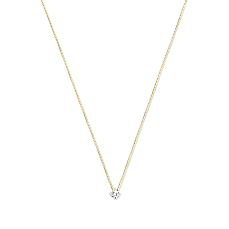 Beloro Jewels Regalo d'Amore 9 karaat gouden ketting en armband cadeauset met zirkonia stenen BO90048-zoom-