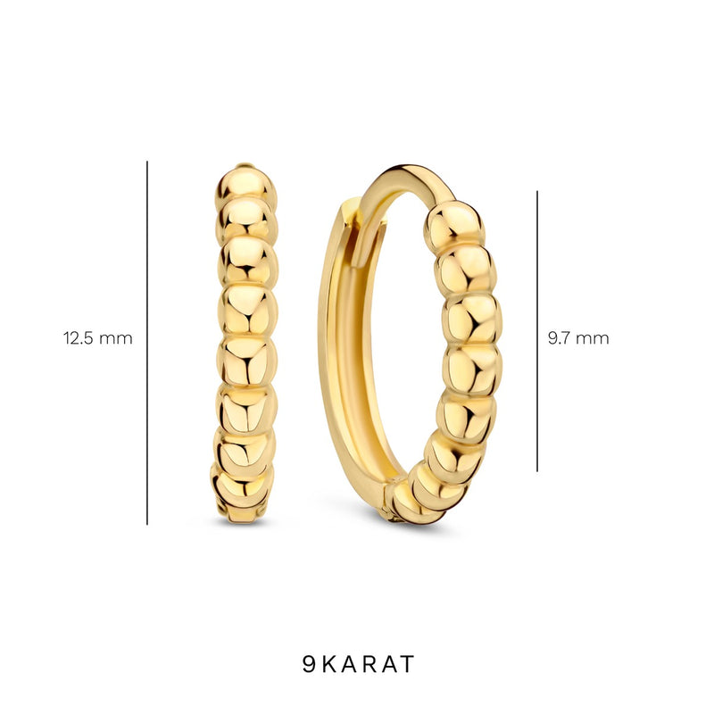 Beloro Jewels La Rinascente Elena 9 karaat oorringen (9.5 mm) BO360071-zoom-