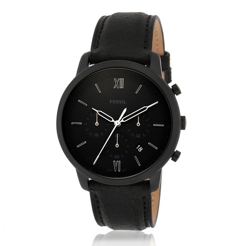 Fossil Neutra Chrono Chronograaf Zwarte Herenhorloge FS5503-zoom-