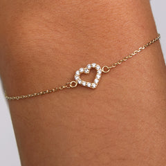 Beloro Jewels Monte Napoleone Valentina 9 karat bracelet with zirconia BO320042