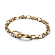 Pandora ME Verguld Openable Oval Schakelketting Armband 564678C00