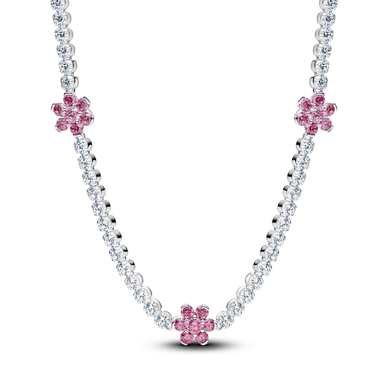 Pandora Timeless Roze Bloemen Tennis Ketting 394561C01-40-zoom-