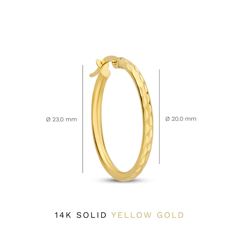 Isabel Bernard Rivoli Laura 14 karaat gouden oorringen IB360160-zoom-