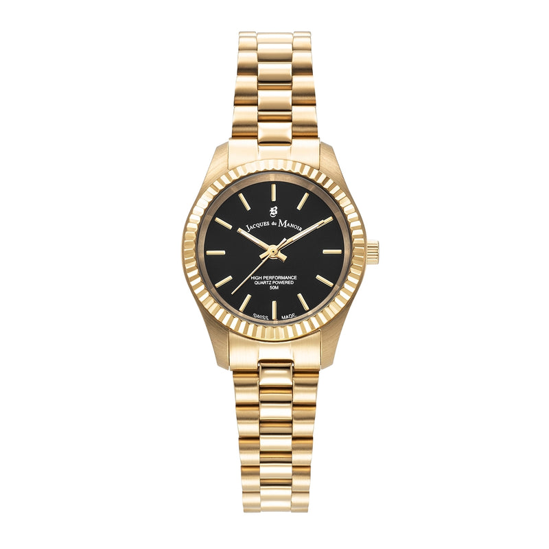 Jacques du Manoir Inspiration Prime Zwart Dameshorloge JWL04007-zoom-