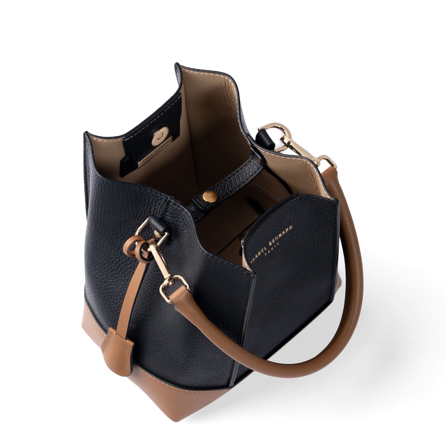 Isabel Bernard Femme Forte Minette Black Calfskin Handbag IB21114-001