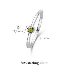 Violet Hamden Venus Zilveren Ring Met Geboortesteen VH330007JUL-56