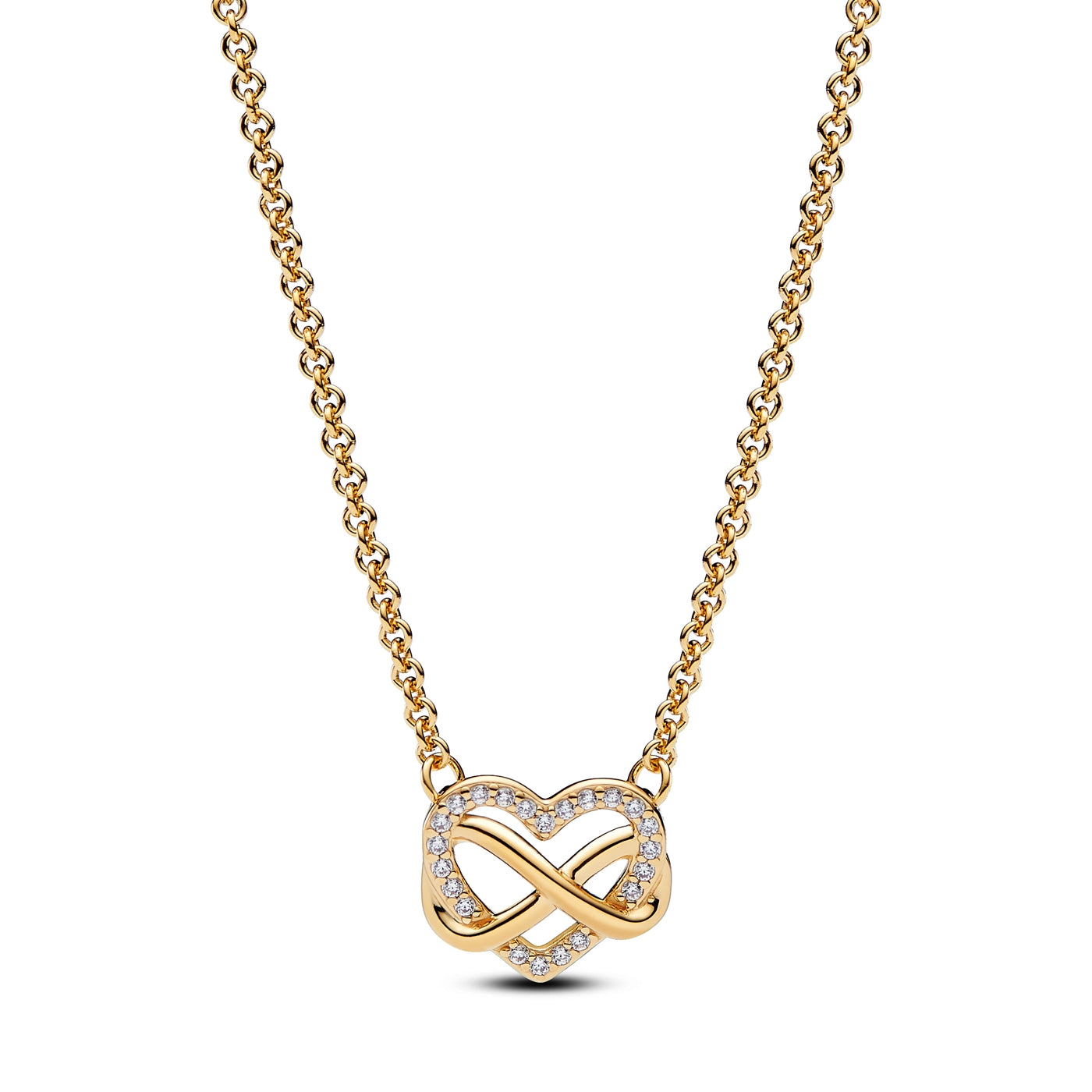 Pandora Moments Metalen Ketting Met Gouden Plating 362666C01-50