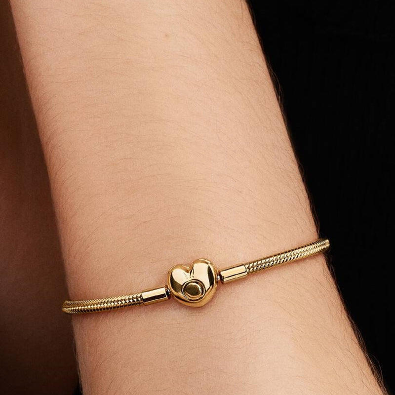 Pandora Moments Gold Plated Bracelet 563050C00-17-zoom-
