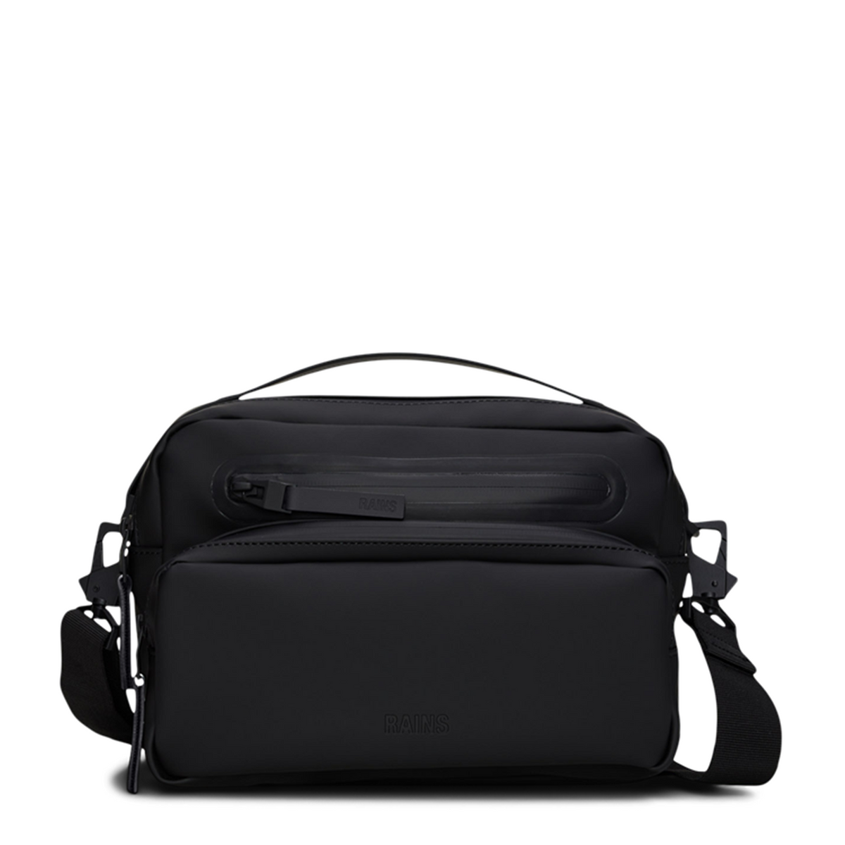Rains Black Cargo Box Bag R14110-01