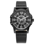 G-STAR Constructed Zwart Leren Herenhorloge GSW.506.02