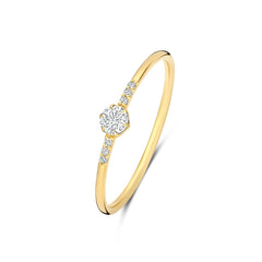Isabel Bernard De la Paix Belinda 14 karat gold ring with diamond 0.10 carat IBD330040-48