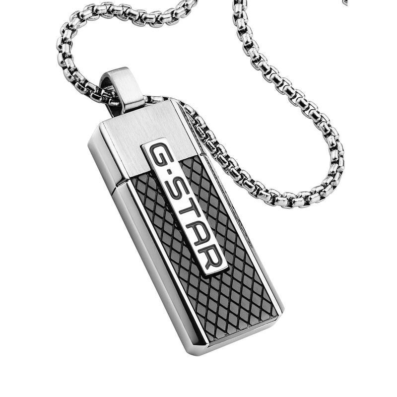 G-STAR Mtrx Zilveren Box Chain Ketting GSJ.105.01-zoom-