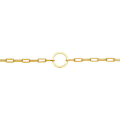 Elli 925 Sterling Silver Link Chain Necklace 2004-BF-0008188-001