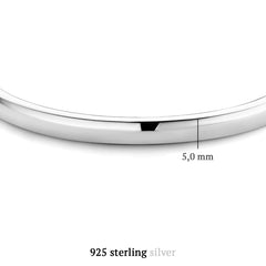 Parte Di Me Bibbiena Poppi Casentino 925 Sterling Silver Bangle PDM32016
