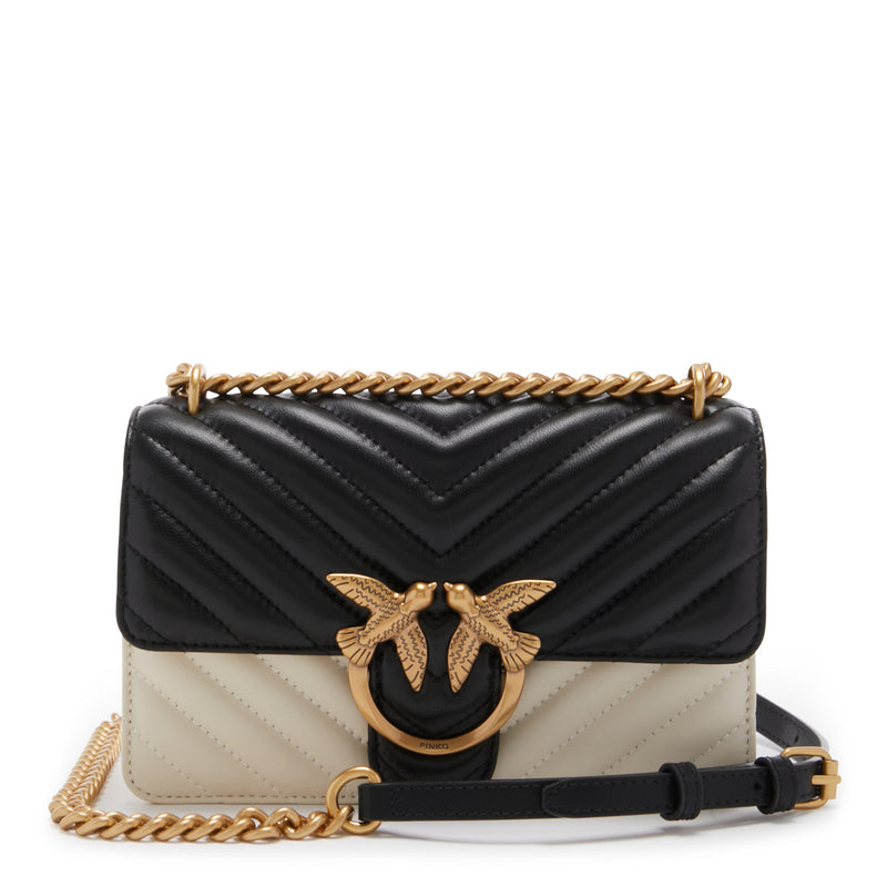 Pinko Love One White Leather Crossbody bag 100059-A1R3-ZZ2Q-zoom-