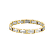 Hugo Boss Roestvrij Staal Bicolor Heren Schakelarmband HBJ1580793