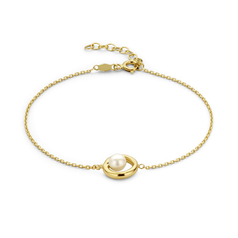 Beloro Jewels Monte Napoleone Perla 9 Karaat Armband BO320023-zoom-