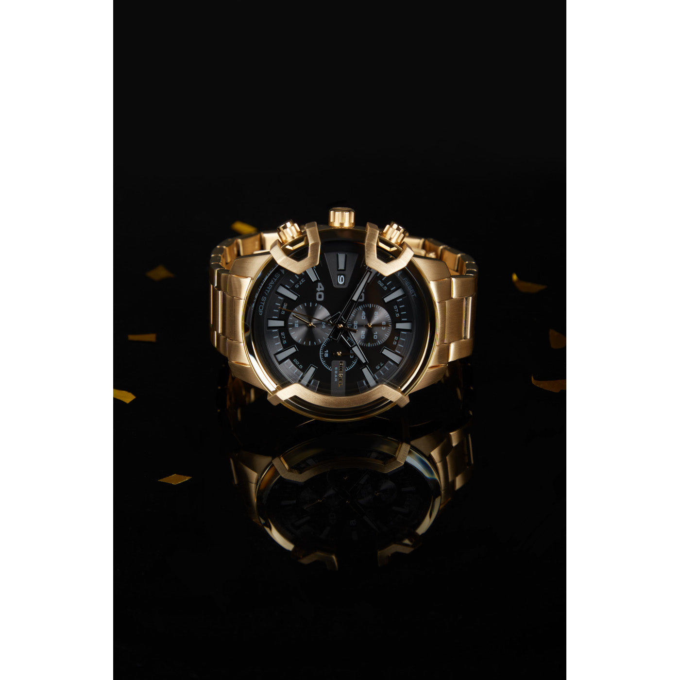 Diesel Griffed Gold Watch DZ4522