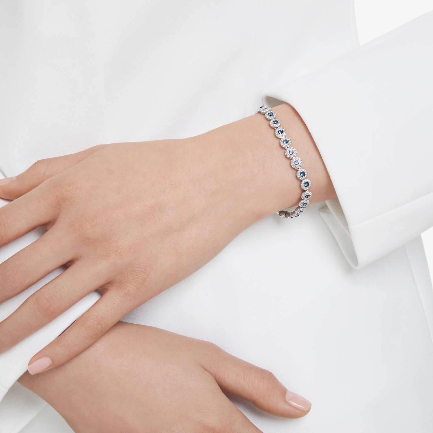 Swarovski Una Silver and Blue Angelic Bracelet 5733401