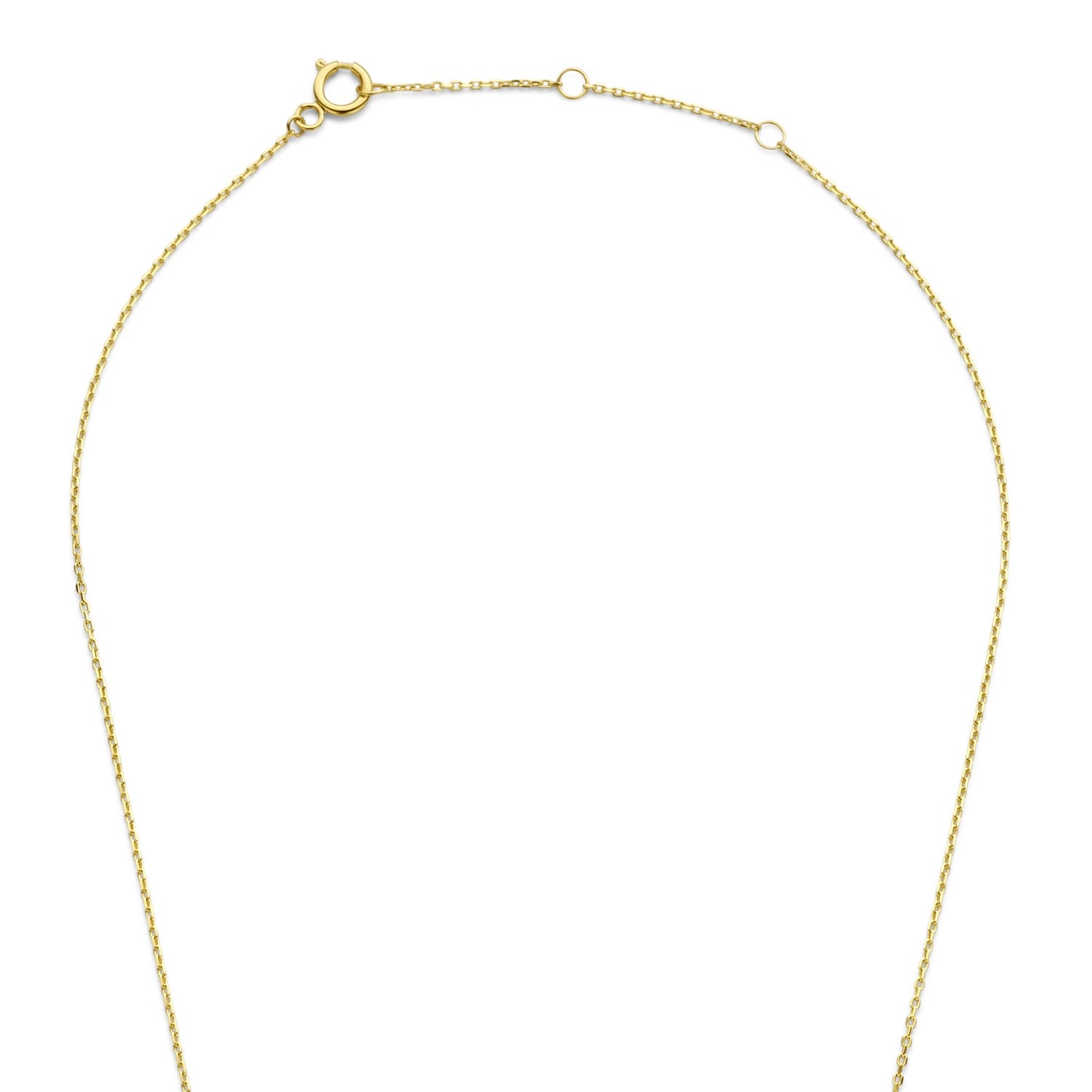 Isabel Bernard Cadeau d'Isabel 14 karat gold necklace and ear studs gift set with feather IB90186