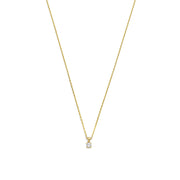 Isabel Bernard De la Paix Celesse 14 karaat gouden collier | diamant 0.07 ct | IBD350002