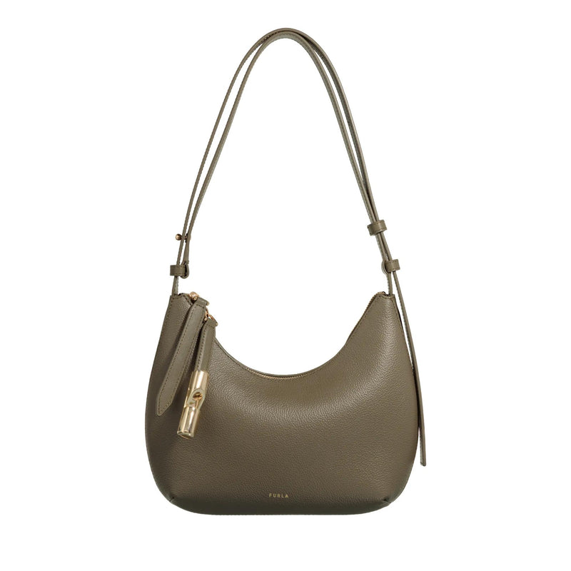 Furla Goccia Green Leather Shoulder bag 2001-A0630148-zoom-