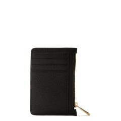 Isabel Bernard Honoré Aveline Black Leather Card Holder made of Calfskin IB27016