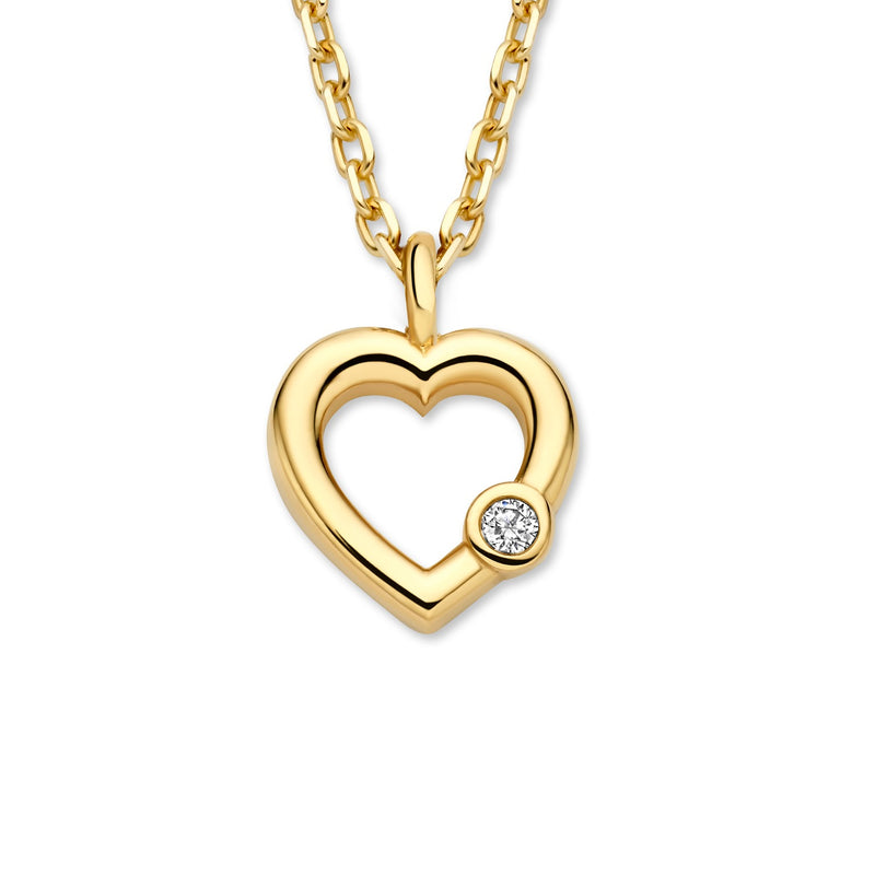 Isabel Bernard De La Paix Amore Ketting met Diamant 0.01 Karaat IBD350033-zoom-