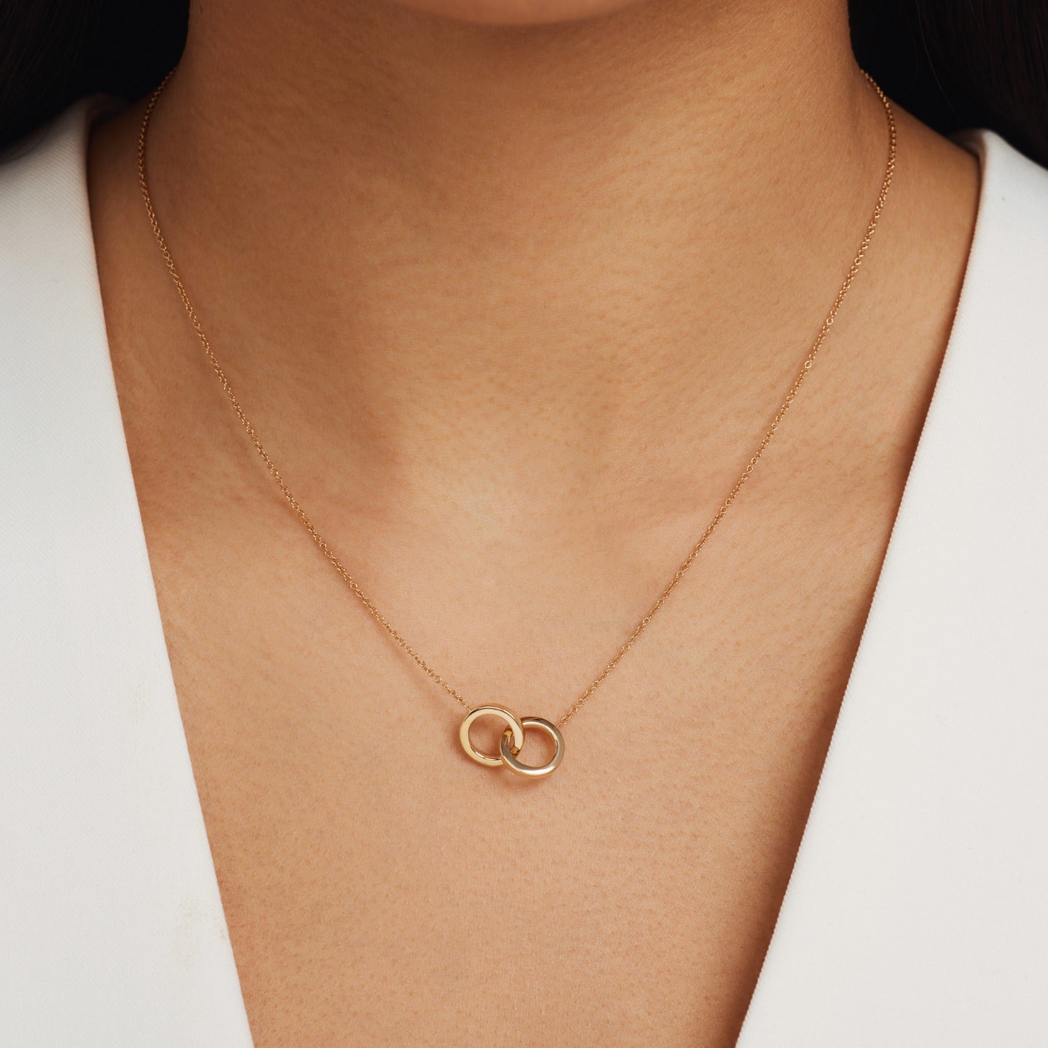 Isabel Bernard 14 Carat Golden Le Marais Zoé Necklace IB340131 (Length: 40.00-44.00 cm)