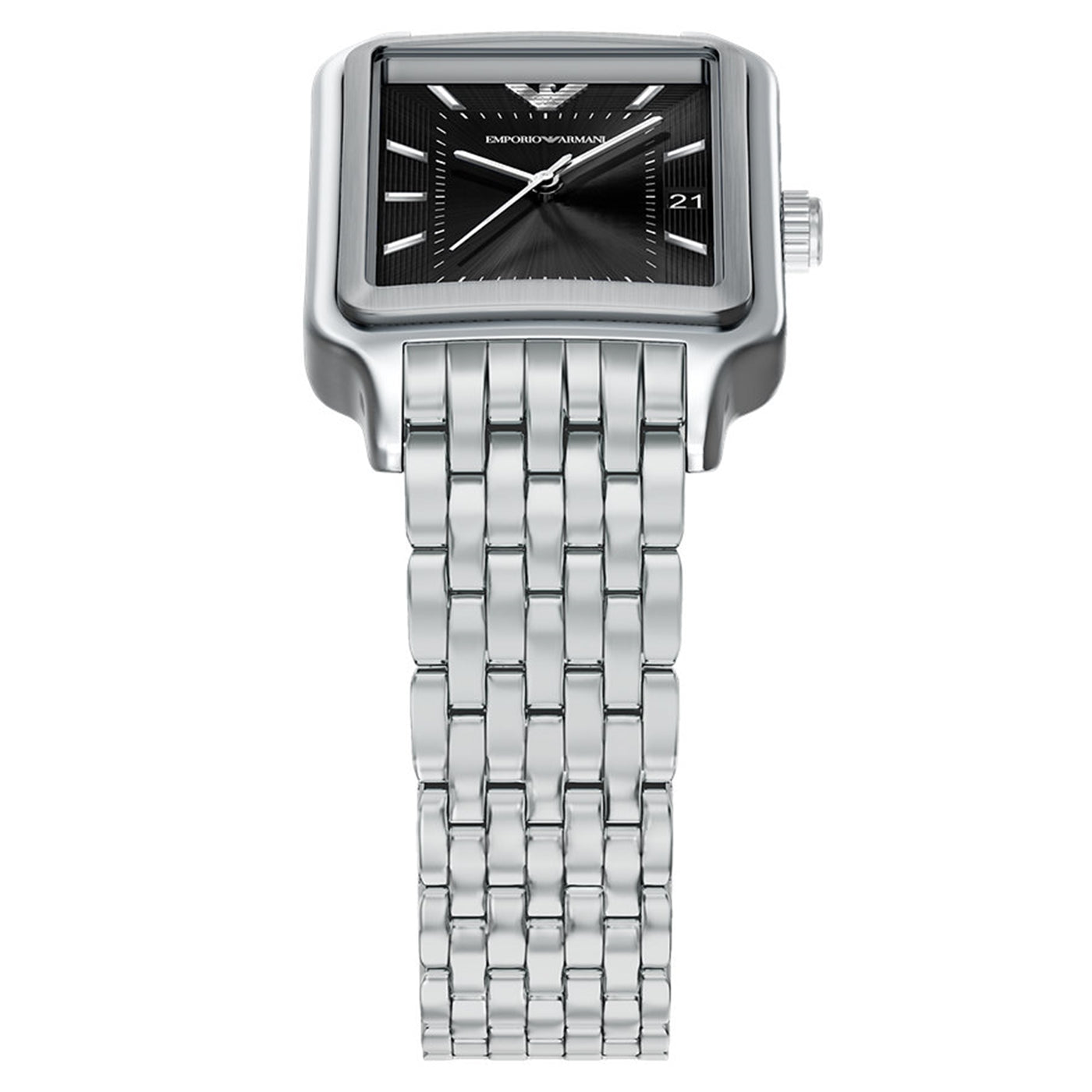 Emporio Armani Rectangular Black Dial Watch AR11755