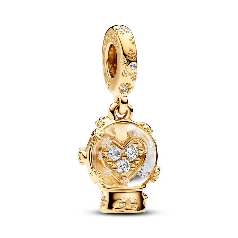 Pandora Moments Gold-coloured Charm 762825C01with14 Carat Gold Plating-zoom-