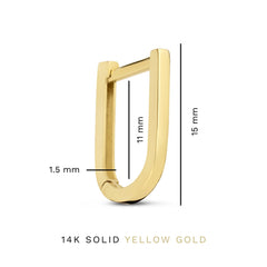 Isabel Bernard Rivoli Aimée 14 Carat Golden Drop earrings IB360239