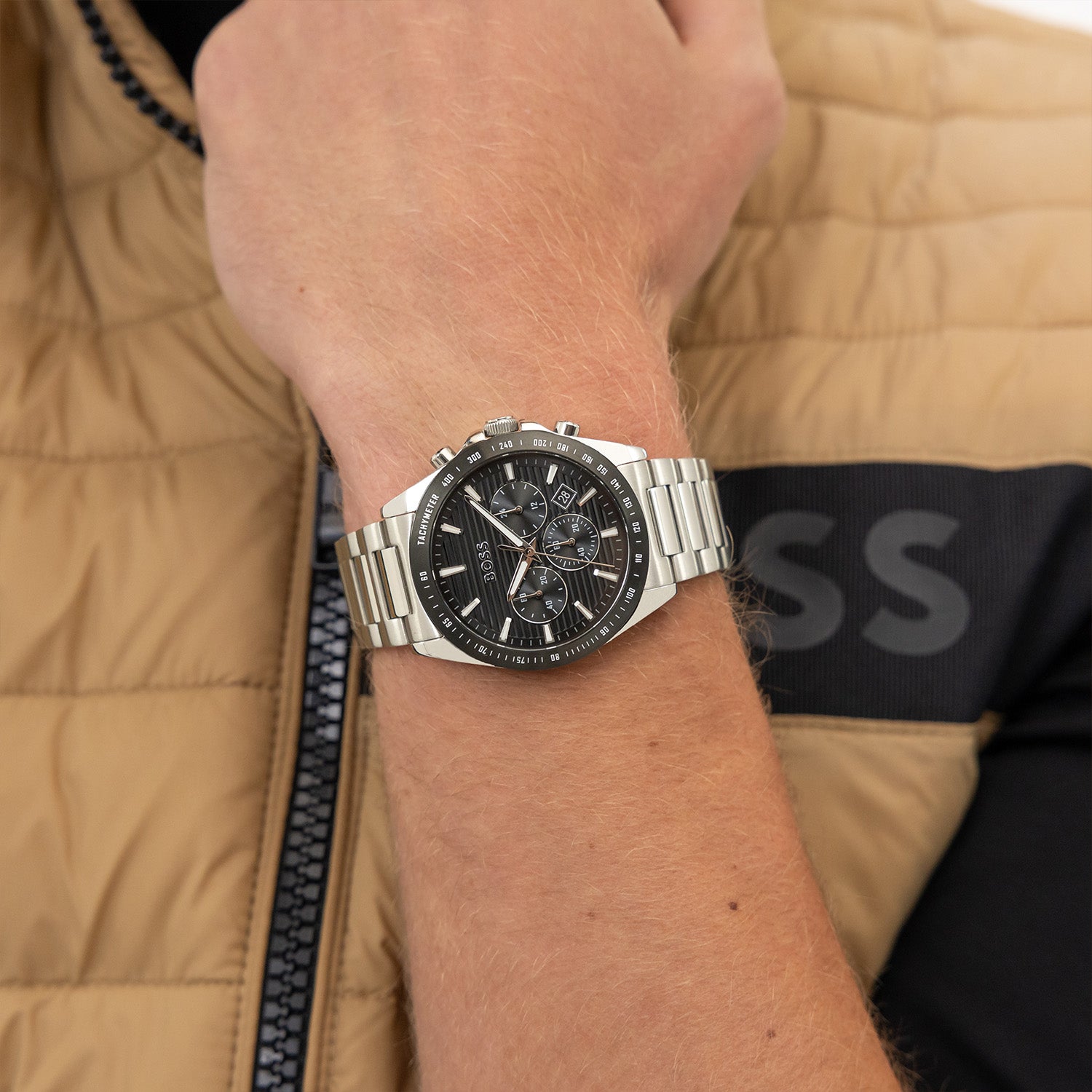 Hugo Boss Strike Chrono Silver Men's Watch HB1514290