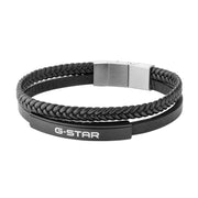 G-Star Tether02P Zwart Leren Armband GSJ.109.03