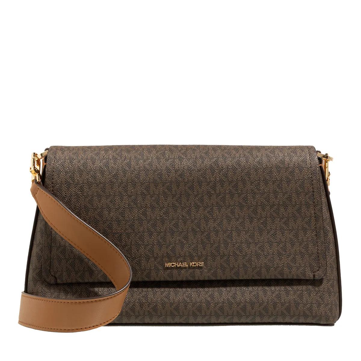 Michael Kors Nessa Brown Canvas Shoulder bag 2001-A0542922