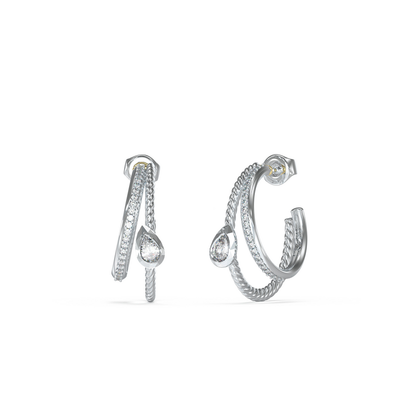 Guess 4G Light Silver Earrings JUBE05244JWRHT-U-zoom-