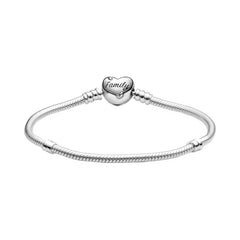 Pandora Moments 925 Sterling Silver Snake Chain Bracelet 598827C01-17 (Length: 17.00 cm)