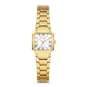 Parte di Me Orologio vierkant dameshorloge goudkleurig met parelmoer
