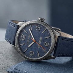 G-STAR Originals Blue Leather Men's Watch GSW.503.04