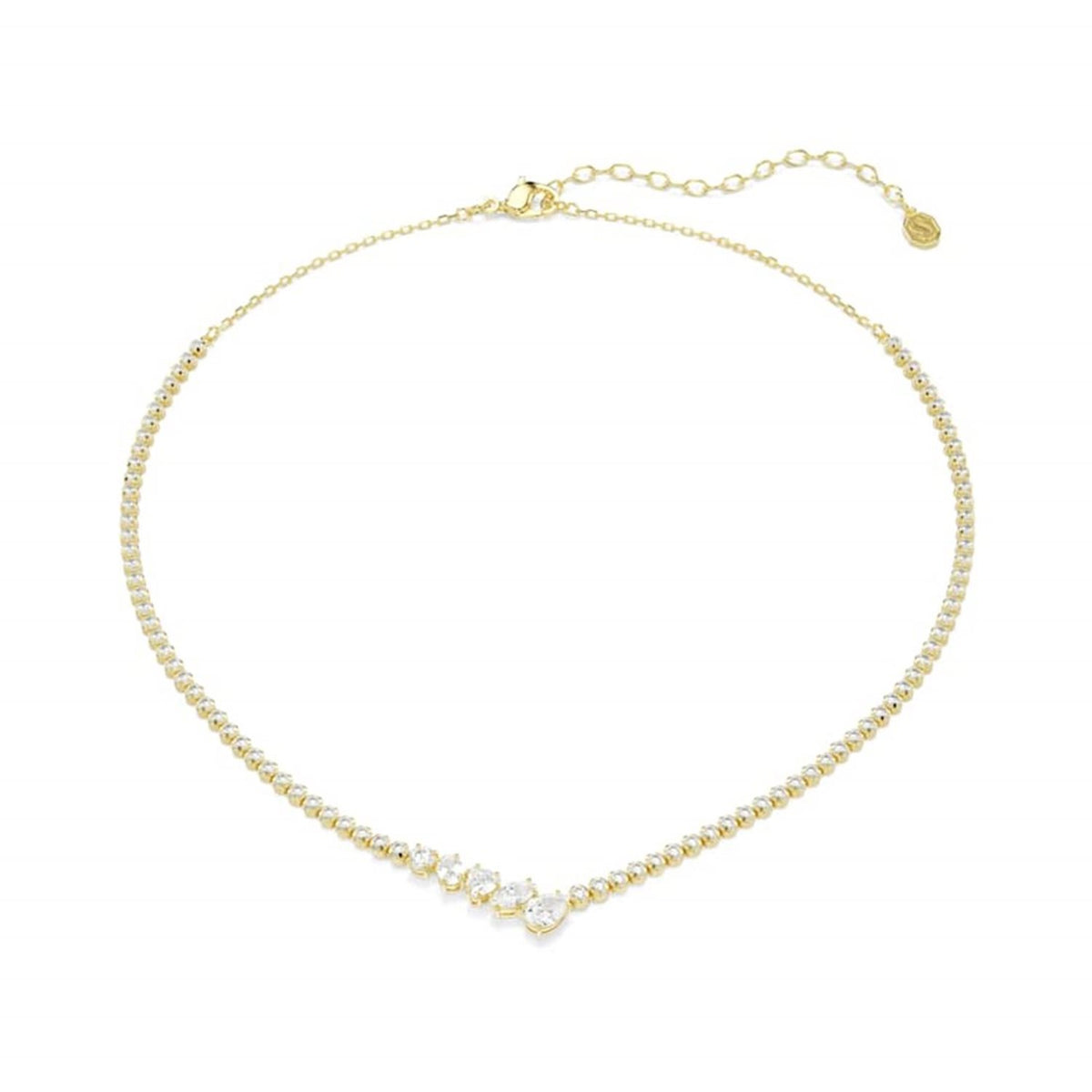 Swarovski Mesmera Attract Gold-Tone V-Shaped Necklace 5747931