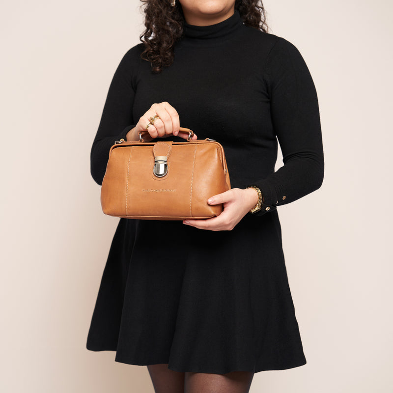 The Chesterfield Brand Rachael Cognac Leather Handbag C48.112731-zoom-