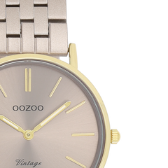 OOZOO Vintage Gold and Taupe Women's Watch C20409