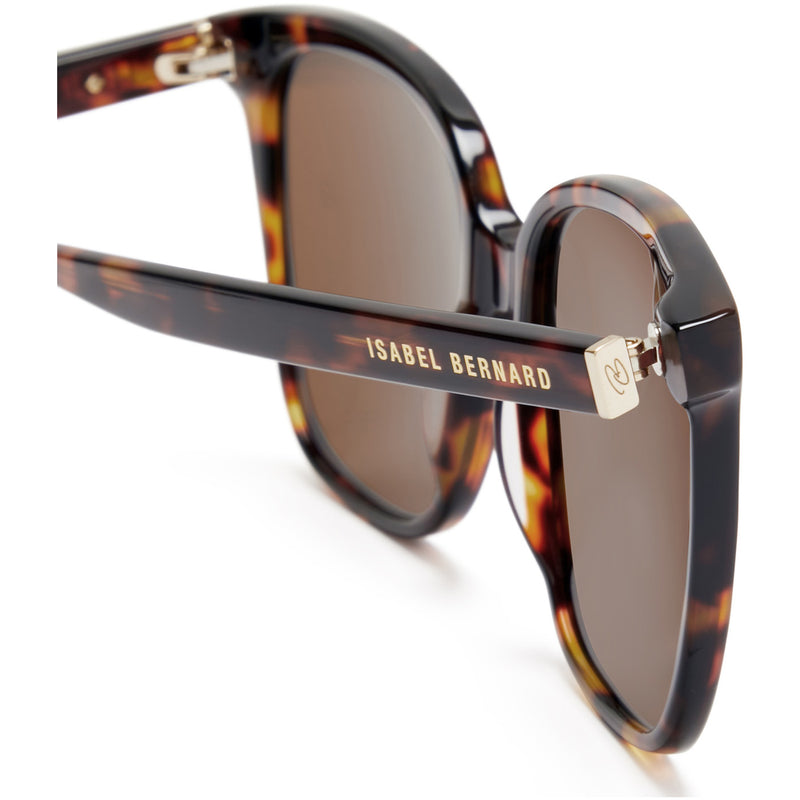 Isabel Bernard La Villette Raison Bruine Tortoise Vierkante Zonnebril IB400007-14-14-zoom-